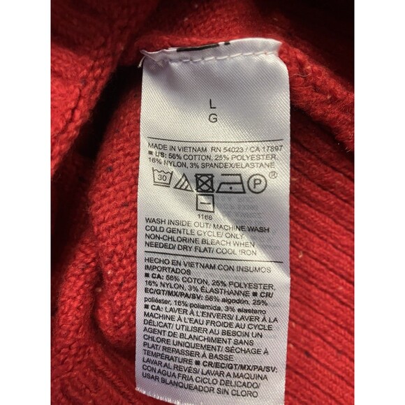 Old Navy Women Red Turtleneck Relaxed Fit Sweater Size Large NWT - Picture 3 of 7